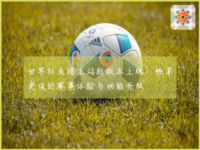 世界杯竞猜主站新版本上线，畅享更佳的赛事体验与功能升级
